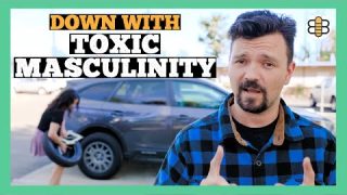 Husband Fights Patriarchy By Letting Wife Change Car Tire